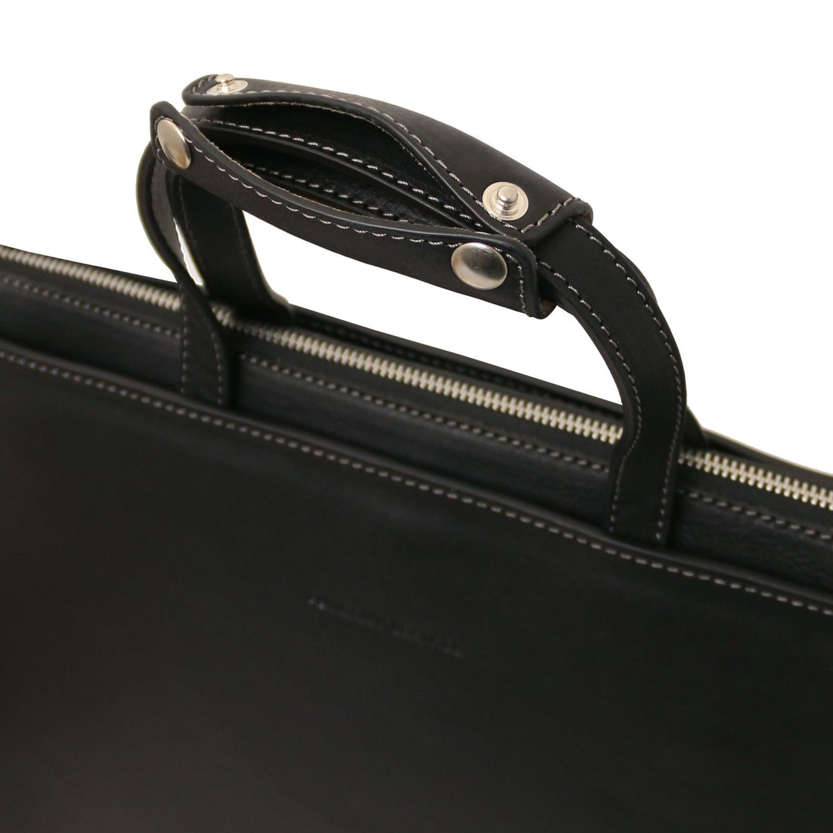 Palermo - women's 3-compartment leather briefcase
