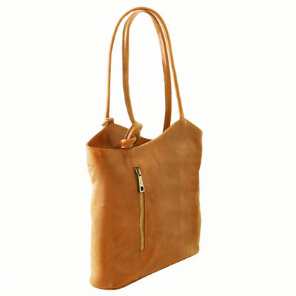 Patty - leather shoulder bag / backpack