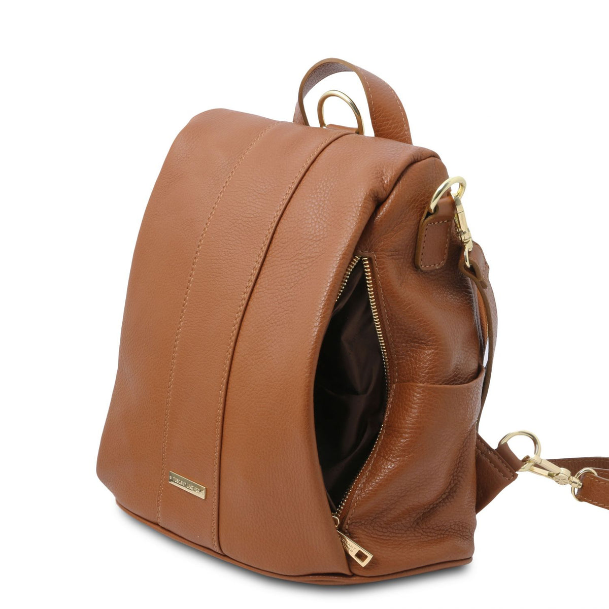 TL Bag - Women's soft leather backpack-handbag