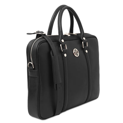 Prato - women's exclusive saffiano leather laptop briefcase