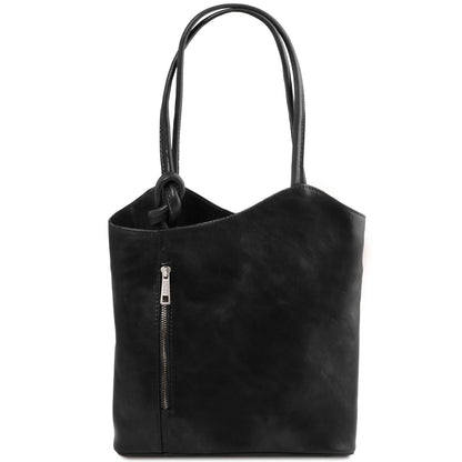 Patty - leather shoulder bag / backpack