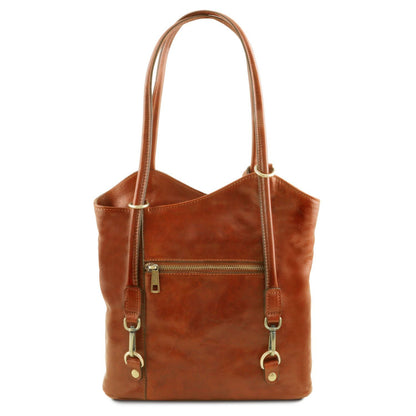 Patty - leather shoulder bag / backpack