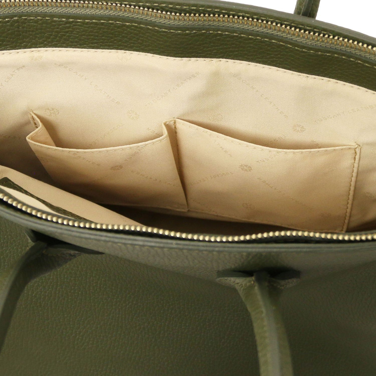 TL Bag - leather bag with gold-tone hardware