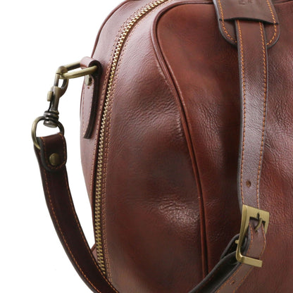 Lisbona - leather travel bag - small