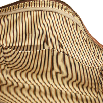 Lisbona - leather travel bag - small