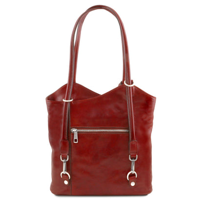 Patty - leather shoulder bag / backpack