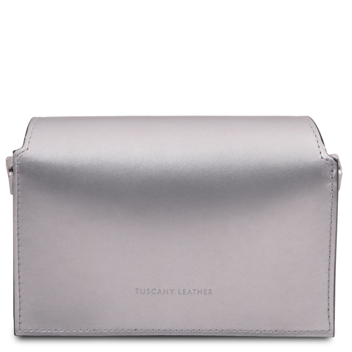 TL Bag - metaliczna skórzana torebka