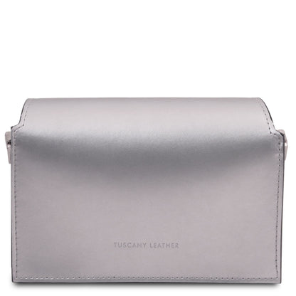 TL Bag - metaliczna skórzana torebka