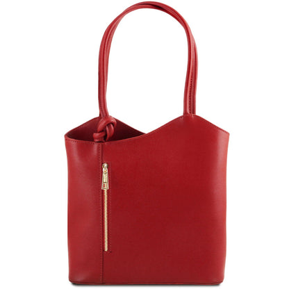 Patty - leather shoulder bag / backpack