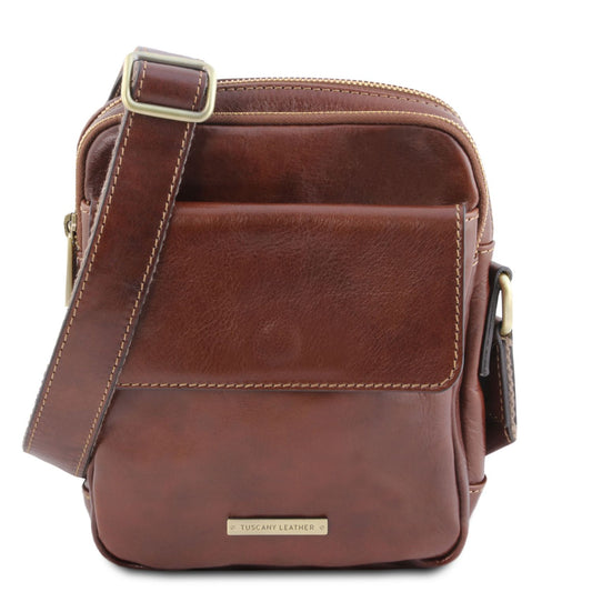 Larry - leather messenger bag