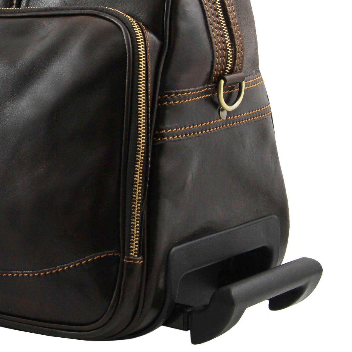 Bora Bora - large leather wheeled suitcase