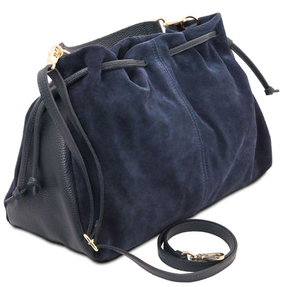 Allure - torebka typu shopper z miękkiego zamszu