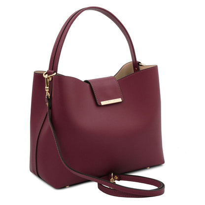 Clio - leather bucket bag