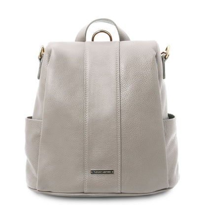 TL Bag - Women's soft leather backpack-handbag