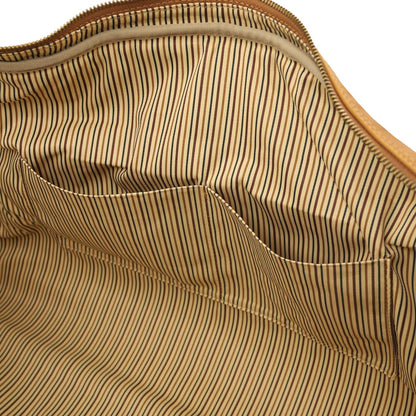 Lisbona - leather travel bag - small