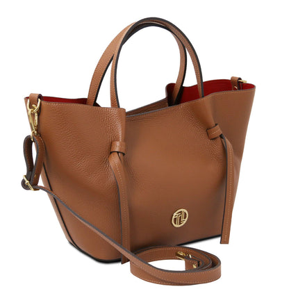 Legame - skórzana torebka typu shopper - duża