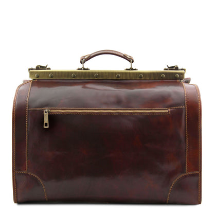 Madrid - leather travel trunk - small