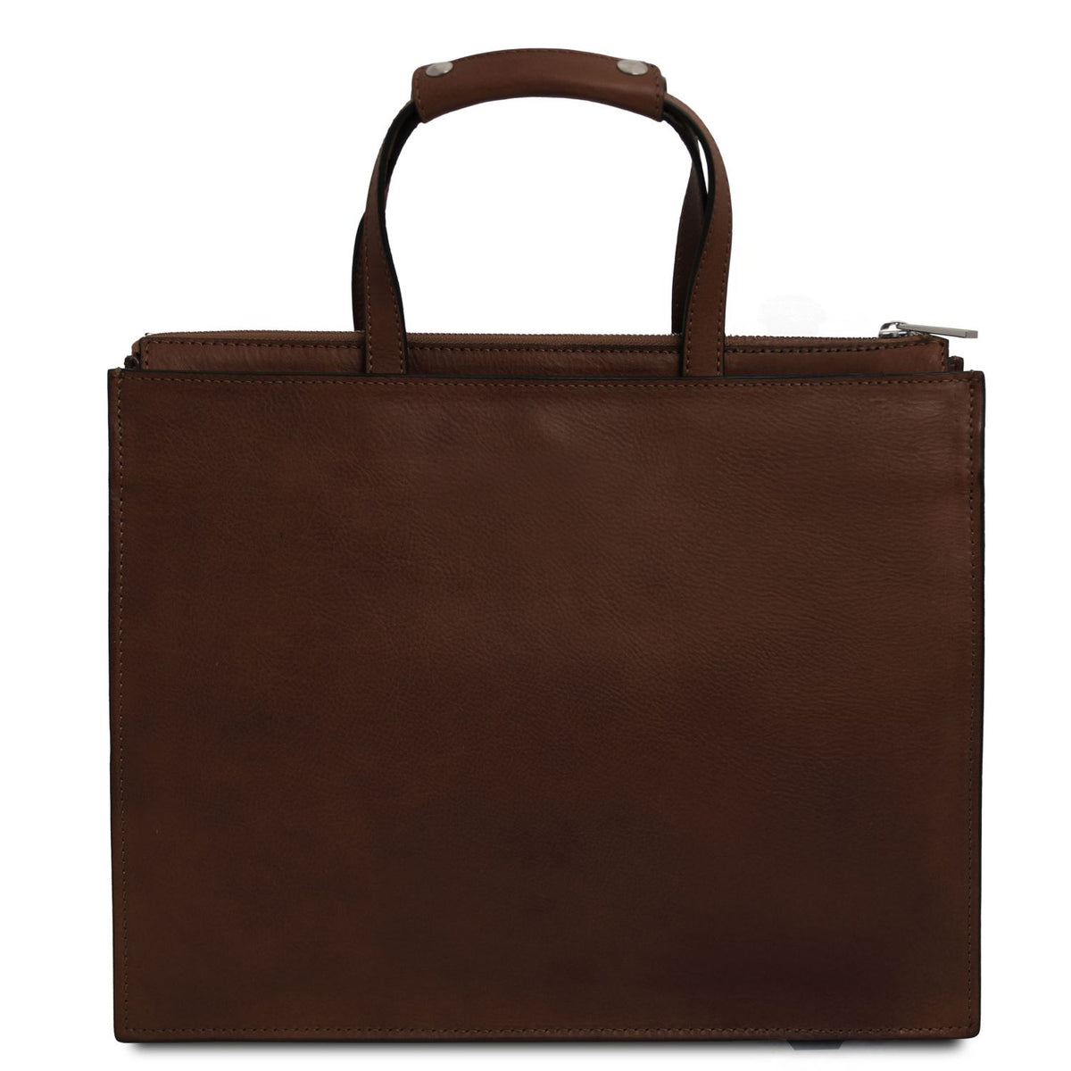 Palermo - women's 3-compartment leather briefcase