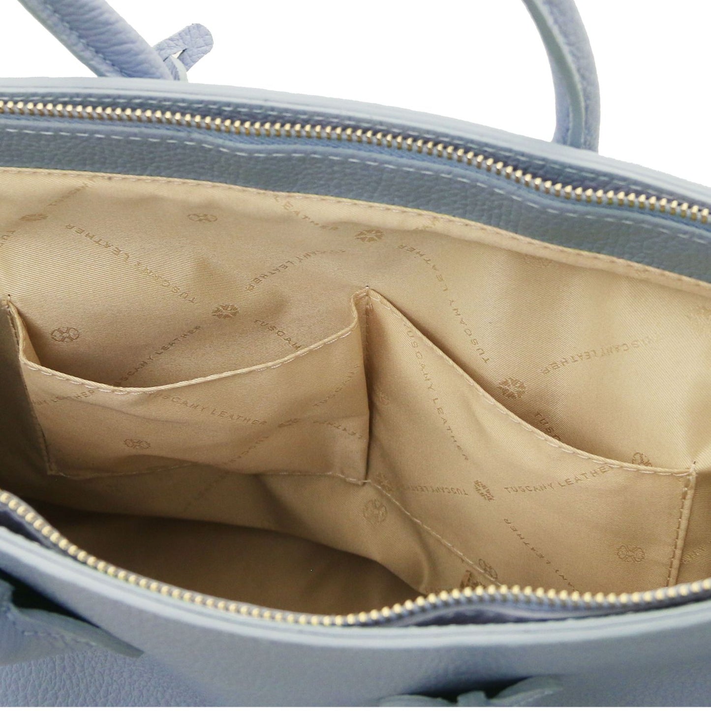TL Bag - torebka skórzana z okuciami w kolorze złotym