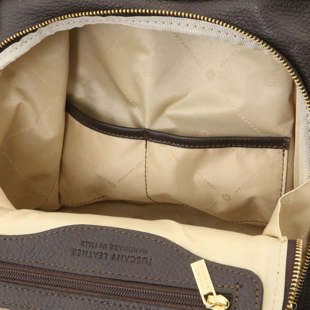 TL Bag - damska plecakotorebka z miękkiej skóry