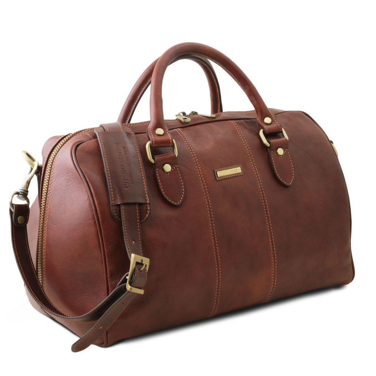 Lisbona - leather travel bag - small