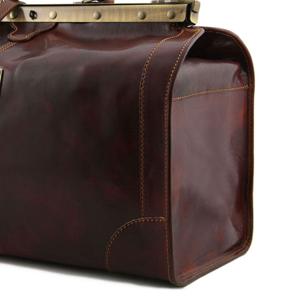 Madrid - large leather travel trunk