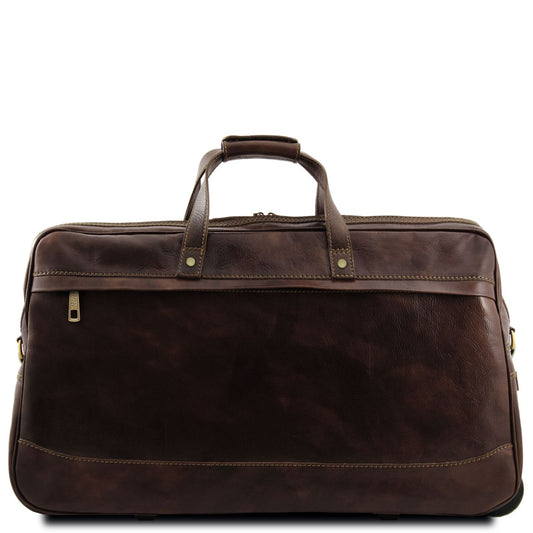 Bora Bora - large leather wheeled suitcase