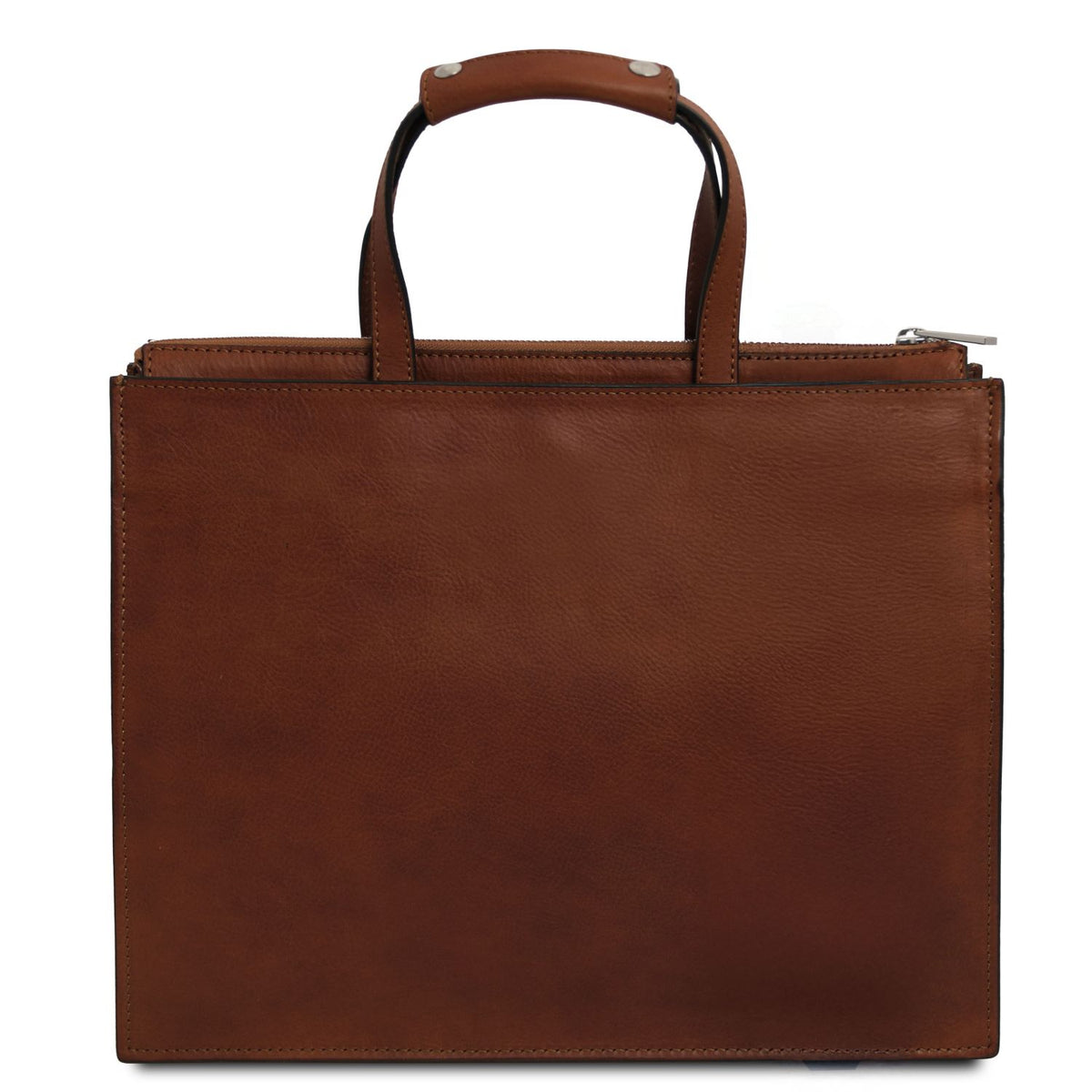 Palermo - women's 3-compartment leather briefcase