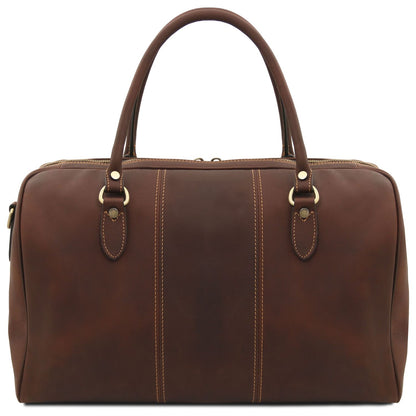 Lisbona - leather travel bag - small