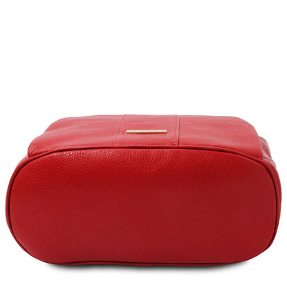 TL Bag - Women's soft leather backpack-handbag