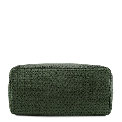 TL KeyLuck - skórzana torebka z plecionym wzorem typu shopper
