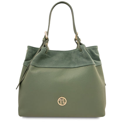 Diade - torebka typu shopper z miękkiej skóry