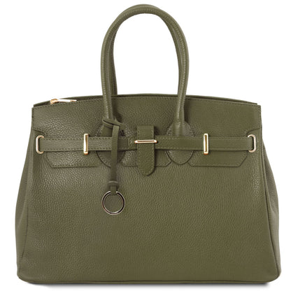 TL Bag - leather bag with gold-tone hardware