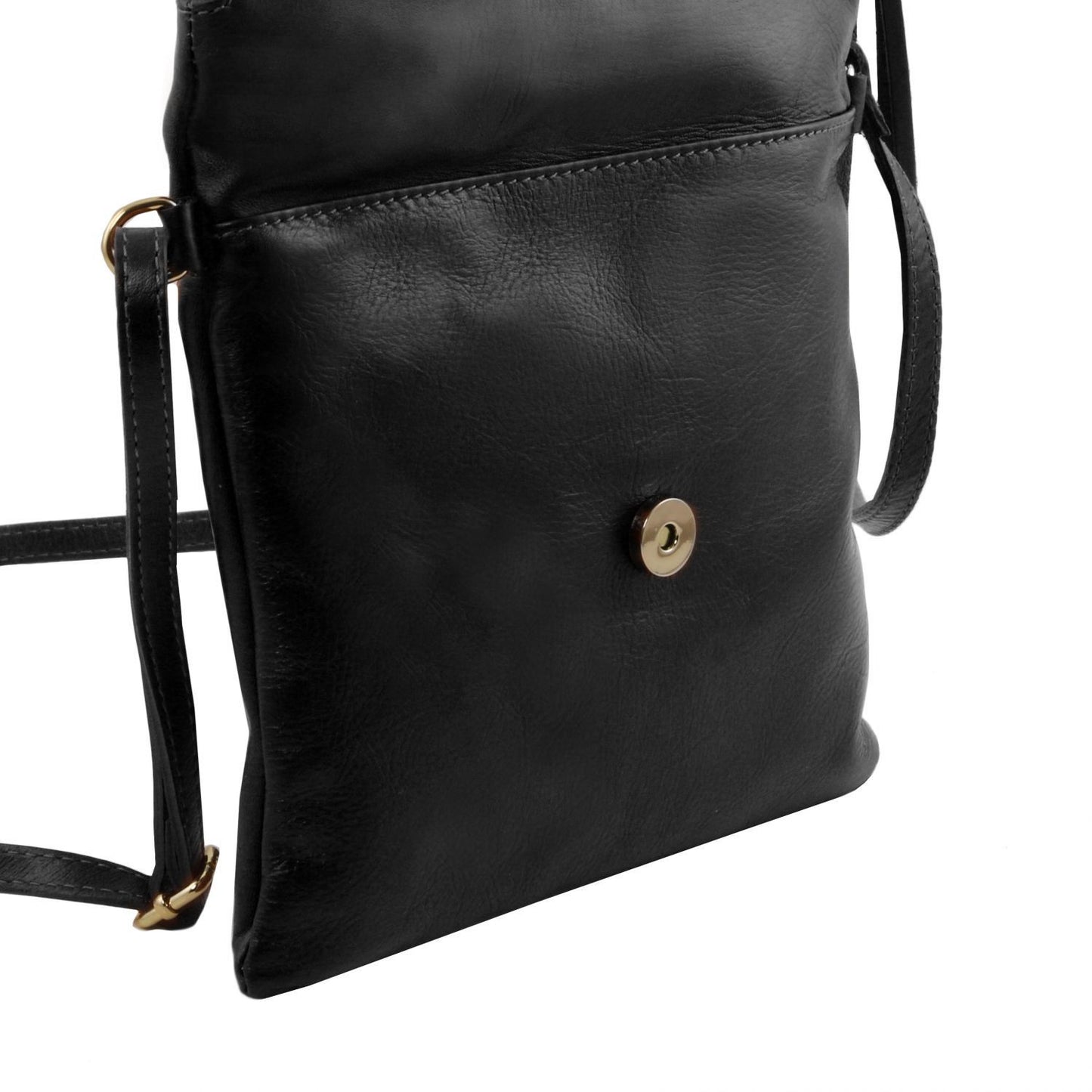 TL Young bag - skórzana torebka na ramię z ozdobnym frędzlem