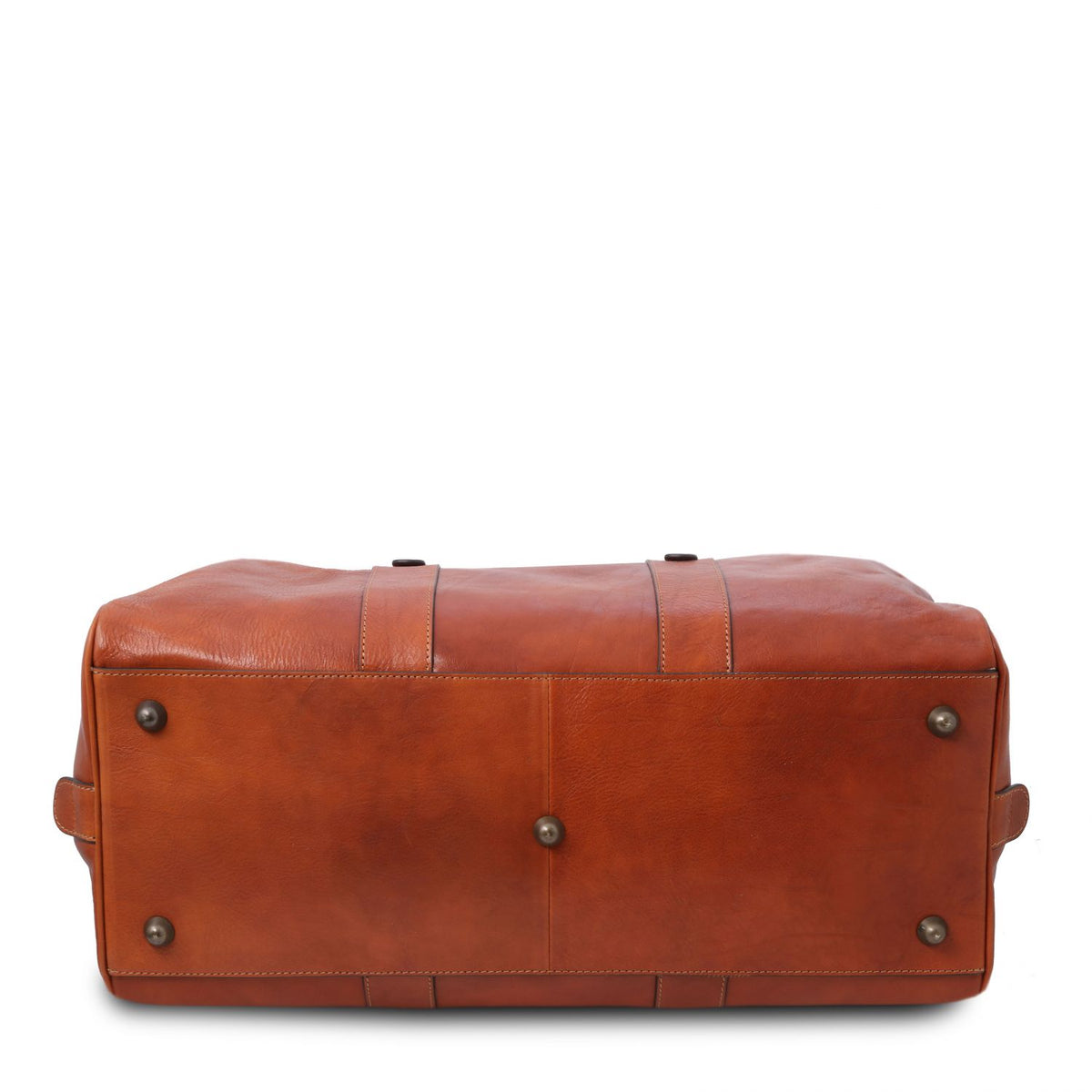 TL Voyager - leather travel bag with a front pocket