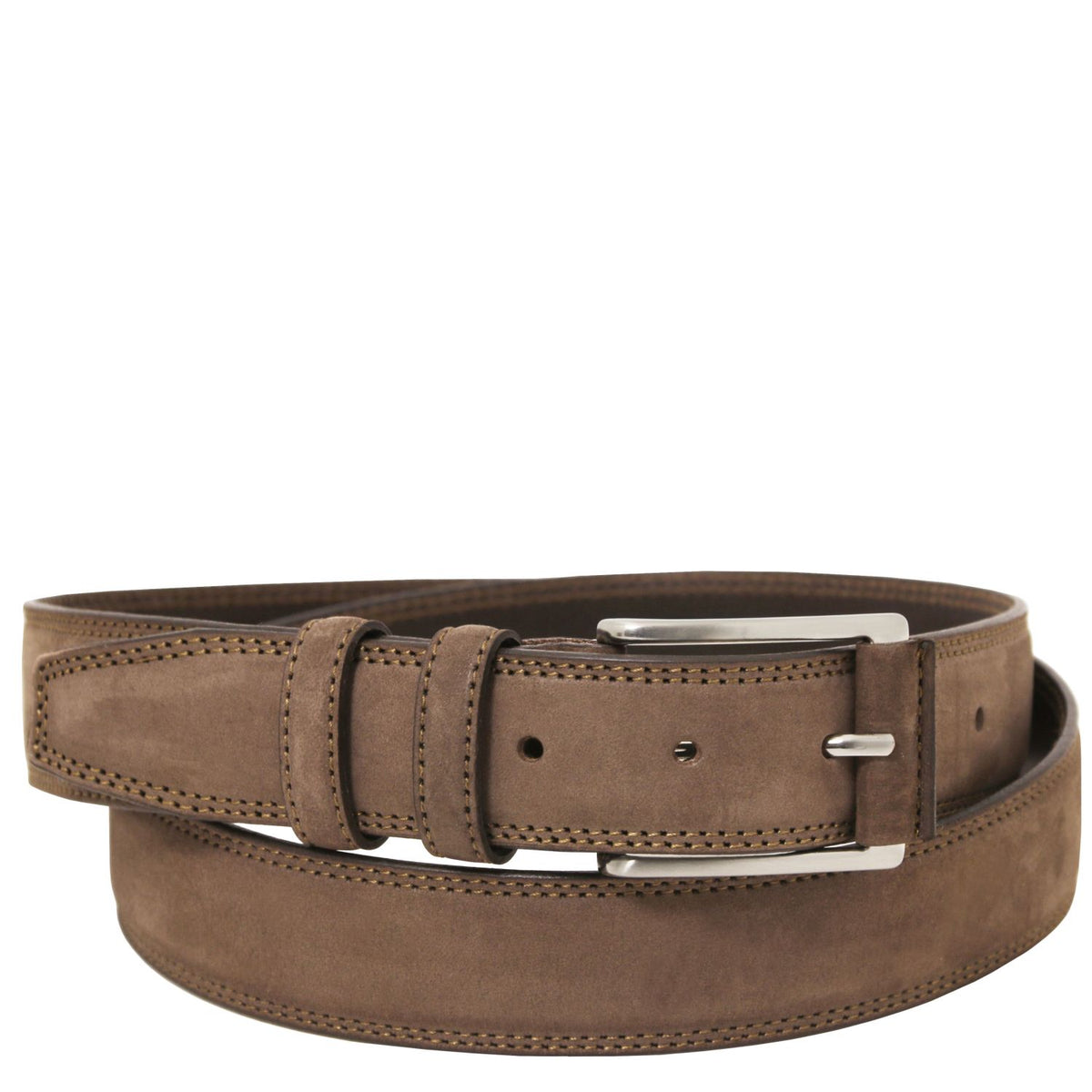 Elegancki 35mm pasek ze skóry nubukowej