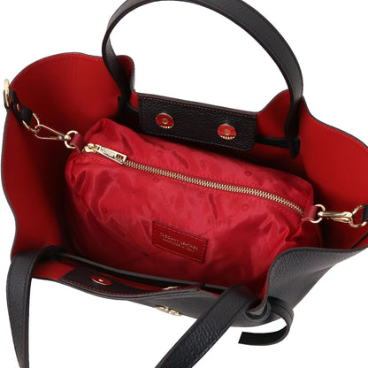 Legame - leather shopper bag - large