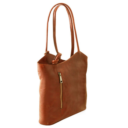 Patty - leather shoulder bag / backpack