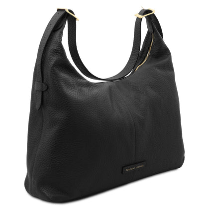 Plenia - skórzana torebka typu shopper