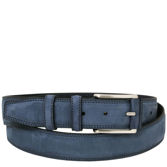 Elegancki 35mm pasek ze skóry nubukowej