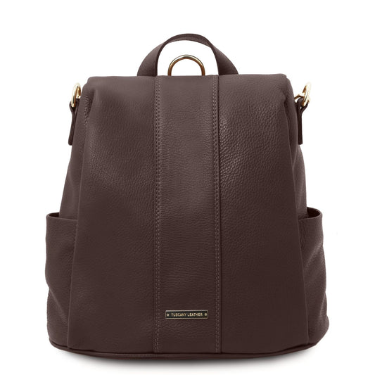 TL Bag - Women's soft leather backpack-handbag