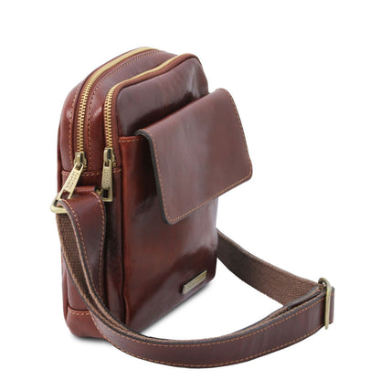 Larry - leather messenger bag