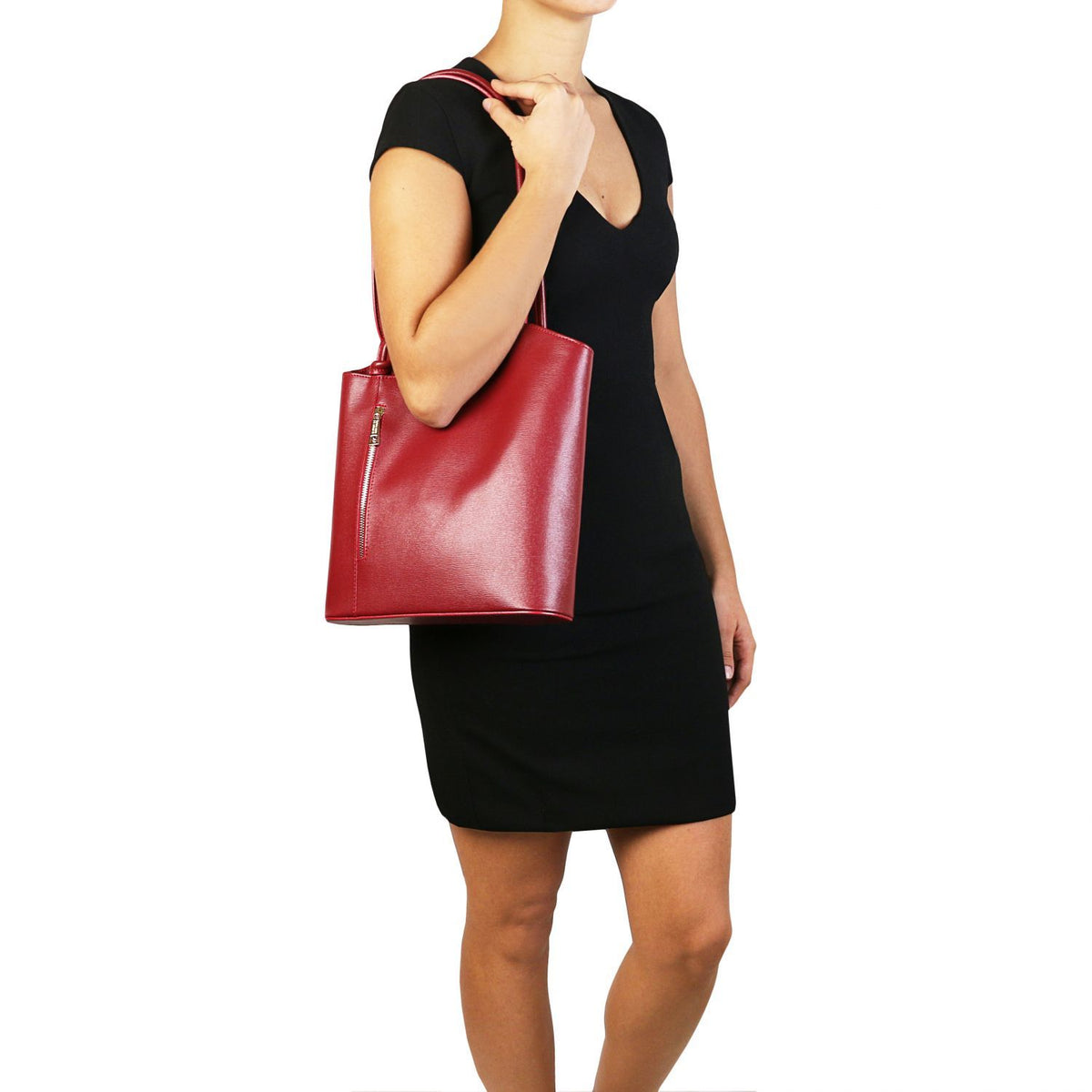Patty - leather shoulder bag / backpack