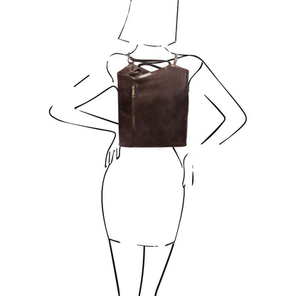 Patty - leather shoulder bag / backpack