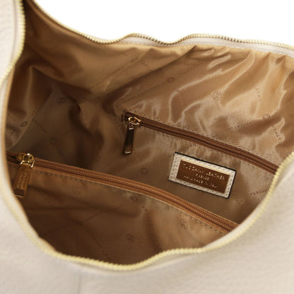 Plenia - skórzana torebka typu shopper