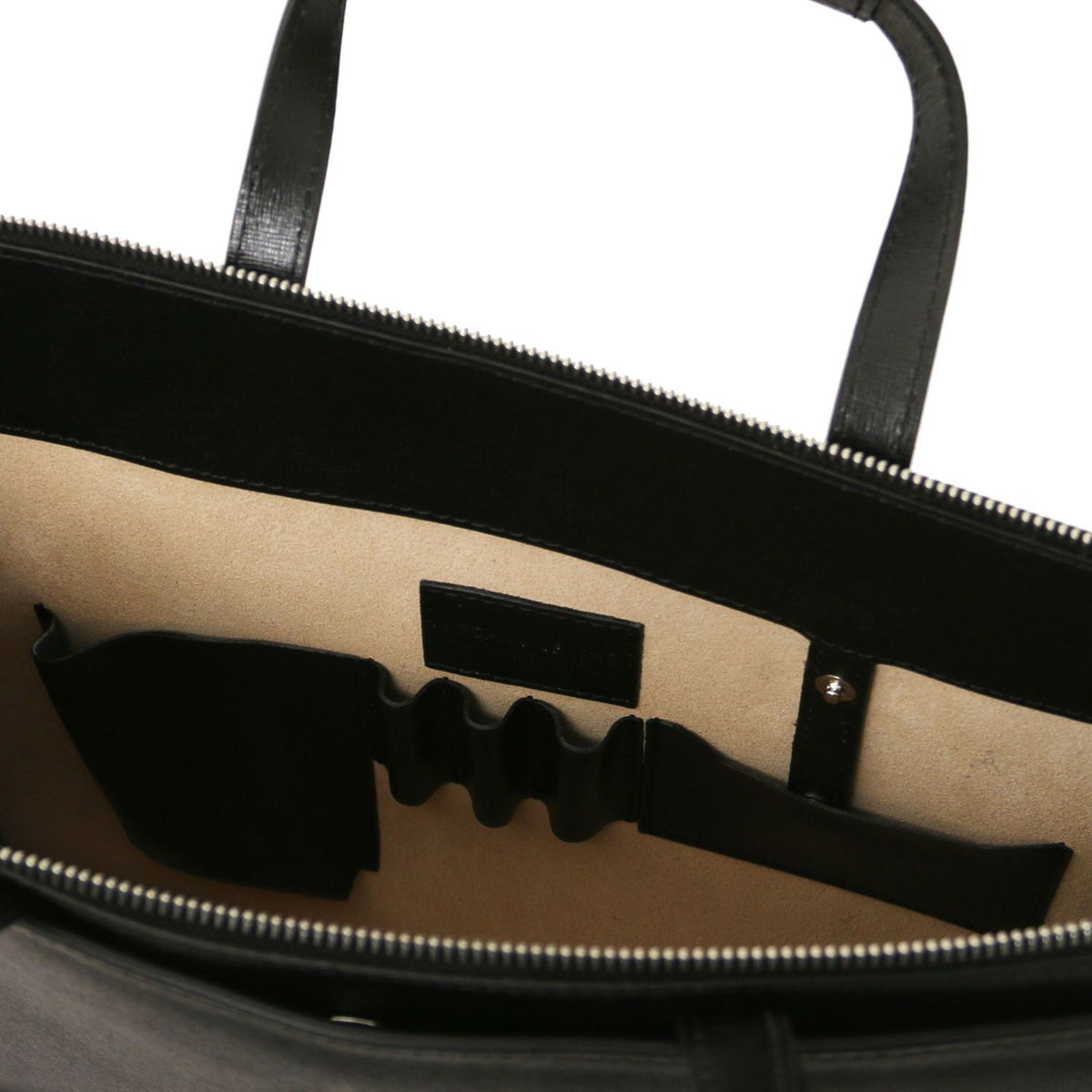 Palermo - women's 3-compartment leather briefbag