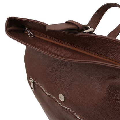 London - women's soft leather backpack