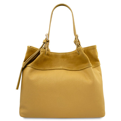 Diade - torebka typu shopper z miękkiej skóry
