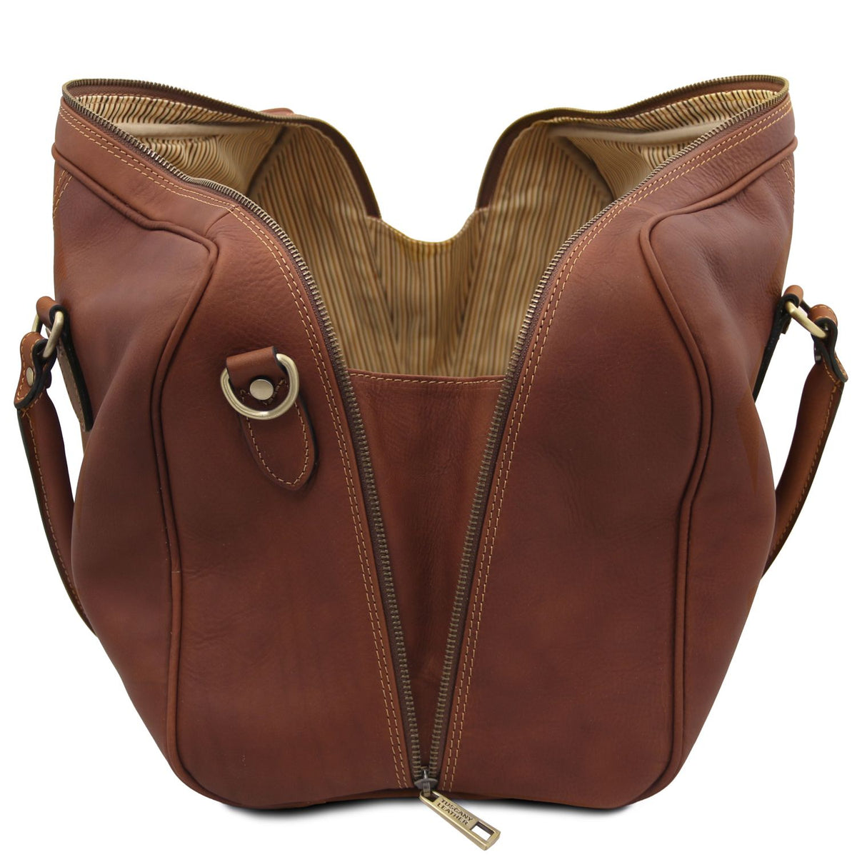 Lisbona - leather travel bag - small