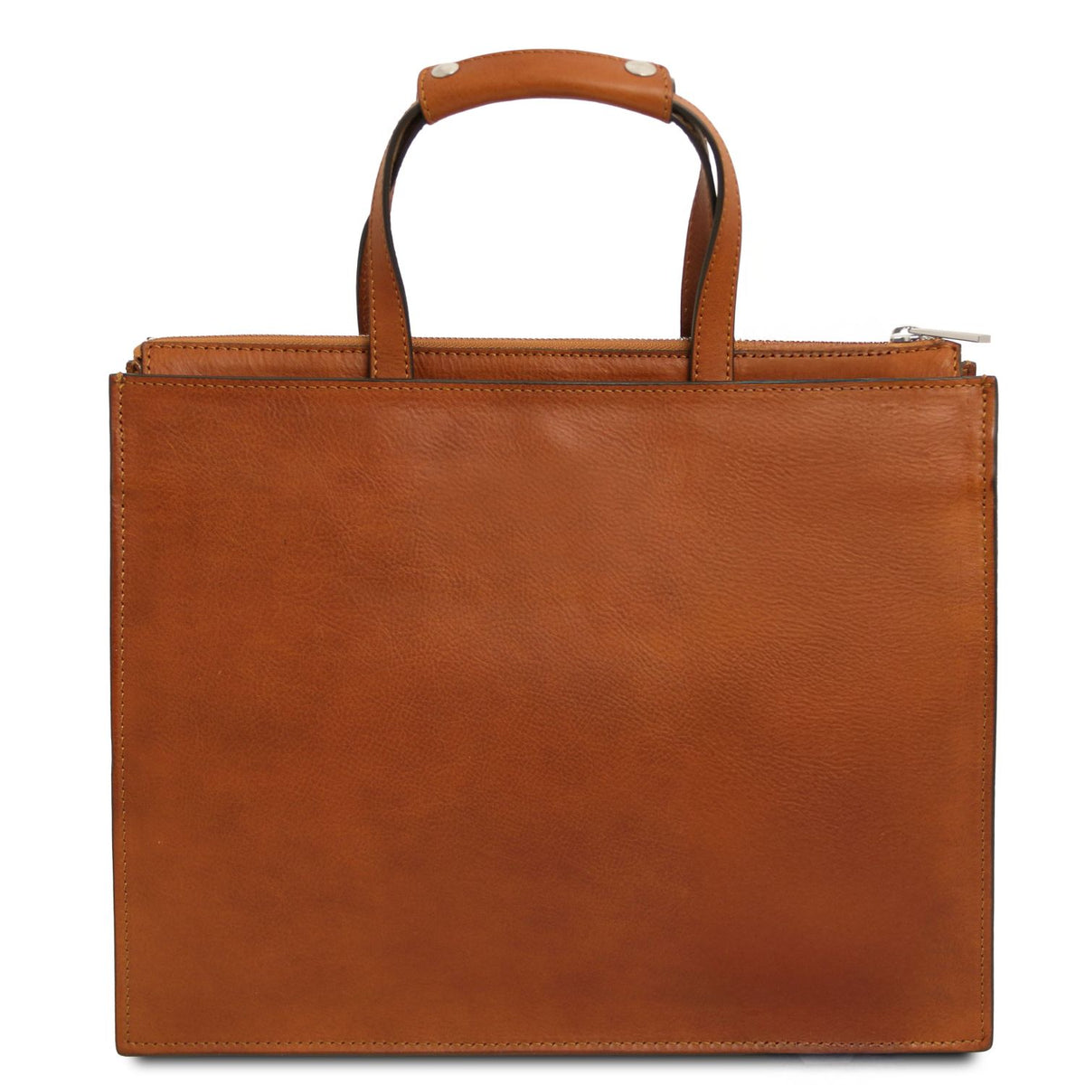 Palermo - women's 3-compartment leather briefcase